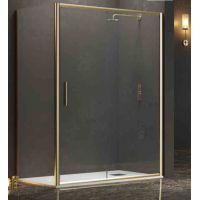 Karag Efe 400 NP-10 Καμπίνα Ντουζιέρας με Συρόμενη Πόρτα 110x70x190cm Clear Glass Oro