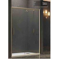 Karag Efe 400 Διαχωριστικό Ντουζιέρας με Συρόμενη Πόρτα 140x190cm Clear Glass Oro