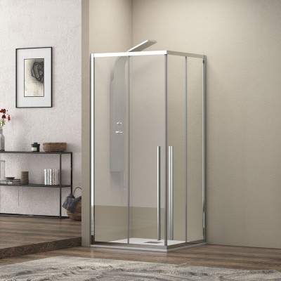 Karag Elysium 100 Καμπίνα Ντουζιέρας Μπάνιου με Συρόμενη Πόρτα 70Χ80Χ200cm Clear Glass