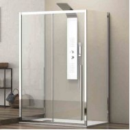 Karag Elysium 400 LS-10 Καμπίνα Ντουζιέρας Μπάνιου με Συρόμενη Πόρτα 140Χ80Χ200cm Clear Glass