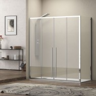Karag Elysium 600 LS-10 Καμπίνα Ντουζιέρας Μπάνιου με Συρόμενη Πόρτα 170Χ80Χ200cm Clear Glass