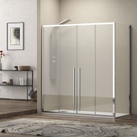 Karag Elysium 600 LS-10 Καμπίνα Ντουζιέρας Μπάνιου με Συρόμενη Πόρτα 150Χ70Χ200cm Clear Glass