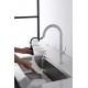 Imex Samoa Ψηλή Μπαταρία Κουζίνας Πάγκου με ντουζ White Matt GCE017BL