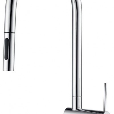 Imex Berna Ψηλή Μπαταρία Κουζίνας Πάγκου με ντουζ Chrome GCE026