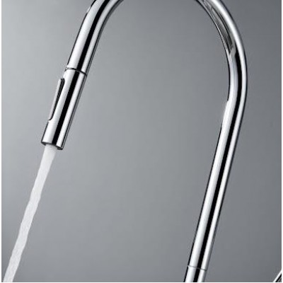 Imex Berna Ψηλή Μπαταρία Κουζίνας Πάγκου με ντουζ Chrome GCE026