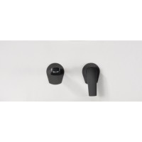 Imex Delos Black Σετ Μίκτης & Στόμιο Μπαταρια Εντοιχισμού Νιπτήρα 1 Εξόδου Μαύρο GLD055-NG