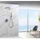 Imex Monza Μίκτης, Τηλέφωνο & Κεφαλή Μπαταρια Εντοιχισμου Ντους 2 Εξόδων Black Gun Metal GPM039-BGM