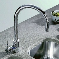 Pyramis Gusto Μπαταρία Κουζίνας Πάγκου με Ντουζ Chrome 095071001