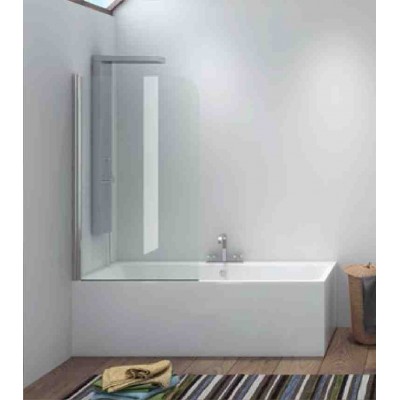 Karag Iro Σταθερό Διαχωριστικό Μπανιέρας 85x140cm Clear Glass