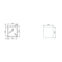 Pyramis Istros 1B Ένθετος Νεροχύτης από Συνθετικό Γρανίτη 46x50cm Snow  070043711