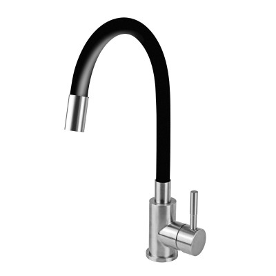 Karag Linux Ψηλή Μπαταρία Κουζίνας Πάγκου Inox Μαύρη K221