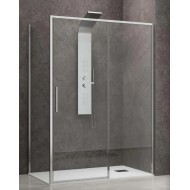 Karag Lea 400 L-3811 Καμπίνα Ντουζιέρας Μπάνιου με Συρόμενη Πόρτα 120Χ70Χ200cm Clear Glass Chrome