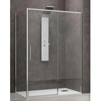 Karag Lea 400 L-3811 Καμπίνα Ντουζιέρας Μπάνιου με Συρόμενη Πόρτα 100Χ70Χ200cm Clear Glass Chrome