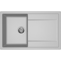Elleci Life 300 Granitek Ένθετος Νεροχύτης από Συνθετικό Γρανίτη 79x50cm Aluminium