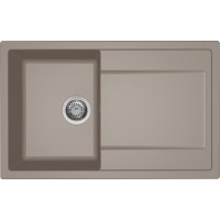 Elleci Life 300 Granitek Ένθετος Νεροχύτης από Συνθετικό Γρανίτη 79x50cm Tortora