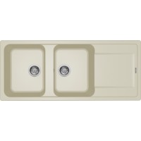 Elleci Life 500 Granitek Ένθετος Νεροχύτης από Συνθετικό Γρανίτη 116x50cm Bianco Antico