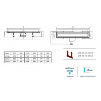 Karag Ανοξείδωτο Σιφώνι Δαπέδου Ντουζιέρας Confluo Premium Line 750 Stainless Steel