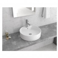 Karag LT3018 Επικαθήμενος Νιπτήρας Πορσελάνης 46.5x46.5cm Λευκός