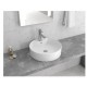 Karag LT3018 Επικαθήμενος Νιπτήρας Πορσελάνης 46.5x46.5cm Λευκός
