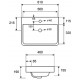 Karag LT4025 Επικαθήμενος Νιπτήρας Πορσελάνης 61x46cm Λευκός