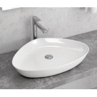 Karag LT1131 Επικαθήμενος Νιπτήρας Πορσελάνης 59x41cm Λευκός