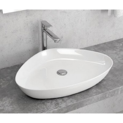 Karag LT1131 Επικαθήμενος Νιπτήρας Πορσελάνης 59x41cm Λευκός