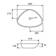 Karag LT1131 Επικαθήμενος Νιπτήρας Πορσελάνης 59x41cm Λευκός