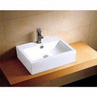 Karag LT2001 Επικαθήμενος Νιπτήρας Πορσελάνης 61x44cm Λευκός