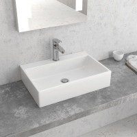 Karag LT2082 Επικαθήμενος Νιπτήρας Πορσελάνης 51.5x36cm Λευκός  51X36