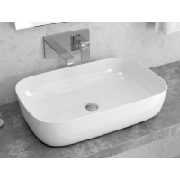 Karag LT 2143-P Επικαθήμενος Νιπτήρας Πορσελάνης 60x39cm Λευκός