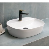 Karag LT 2202 Επικαθήμενος Νιπτήρας Πορσελάνης 50.5x38.5cm Λευκός