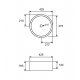 Karag LT3070 Επικαθήμενος Νιπτήρας Πορσελάνης 42.5x42.5cm Λευκός
