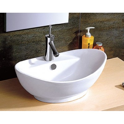 Karag LT3073 Επικαθήμενος Νιπτήρας Πορσελάνης 59x39cm Λευκός