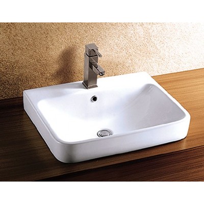 Karag LT4025 Επικαθήμενος Νιπτήρας Πορσελάνης 61x46cm Λευκός