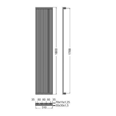 KARAG MARCELLO NERO 1800x310 486kcal/h ΠΕΤΣΕΤΟΚΡΕΜΑΣΤΡΑ  ΚΑΛΟΡΙΦΕΡ ΜΑΥΡΗ