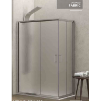 Karag New Flora 100 Καμπίνα Ντουζιέρας με Συρόμενη Πόρτα 80x120x180cm Fabric