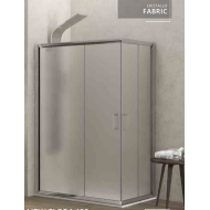 Karag New Flora 100 Καμπίνα Ντουζιέρας Μπάνιου με Συρόμενη Πόρτα 70Χ120Χ180cm Fabric
