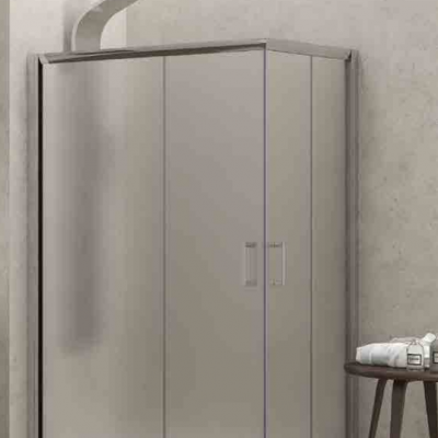 Karag New Flora 100 Καμπίνα Ντουζιέρας Μπάνιου με Συρόμενη Πόρτα 100Χ100Χ180cm Fabric