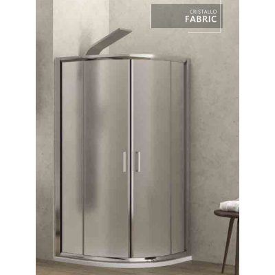 1 KARAG NEW FLORA 200 MAT - 90Χ90Χ180  Καμπίνα Ντουζιέρας Μπάνιου Ημικυκλική