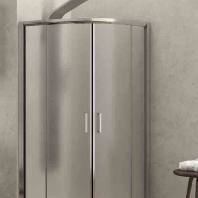 1 KARAG NEW FLORA 200 MAT - 90Χ90Χ180  Καμπίνα Ντουζιέρας Μπάνιου Ημικυκλική