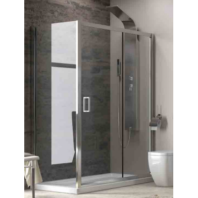 Karag New Flora 500 New SN-10 Καμπίνα Ντουζιέρας Μπάνιου με Συρόμενη Πόρτα 110Χ70Χ180cm Clear Glass
