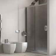 Karag New Flora 500 Καμπίνα Ντουζιέρας Μπάνιου Ευθεία με Συρόμενη Πόρτα 120x180cm Fabric