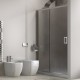 Karag New Flora 500 Καμπίνα Ντουζιέρας Μπάνιου Ευθεία με Συρόμενη Πόρτα 120x180cm Clear Glass