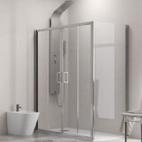 Karag New Flora 600 New SN-10 Καμπίνα Ντουζιέρας με Συρόμενη Πόρτα 180x70x180cm Clear Glass