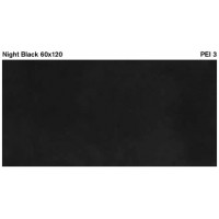 Kolossos Night Black 60x120 cm Πλακάκι Δαπέδου και Τοίχου Πορσελανάτο