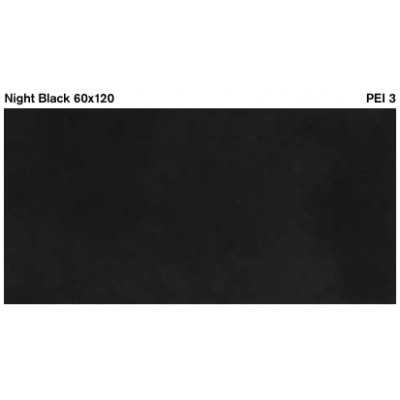 Kolossos Night Black 60x120 cm Πλακάκι Δαπέδου και Τοίχου Πορσελανάτο
