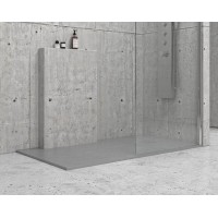 Karag Pietra Ορθογώνια Ντουζιέρα 80x120cm Cemento
