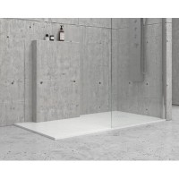 Karag Pietra Ορθογώνια Ντουζιέρα 90x100cm Bianco
