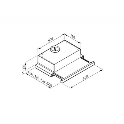 PYRAMIS ΣΥΡΟΜΕΝΟΣ POWER SLIM 60CM INOX ΑΠΟΡΡΟΦΗΤΗΡΑΣ 065032901