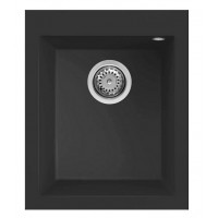 ELLECI QUADRA 100 GRANITEK 41X50X22 ΝΕΡΟΧΥΤΗΣ  ΚΟΥΖΙΝΑΣ ΓΡΑΝΙΤΗΣ NERO